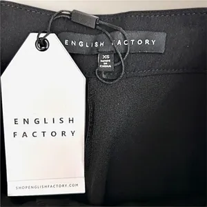 English Factory XS Black Lace Up Corset High Waist Skort Y2K Whimsigoth Witchy‎ thumbnail 9