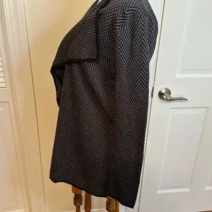 Vince Camuto Herringbone Black and Gray Cardigan Size Small NWOT thumbnail 4