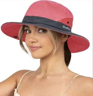 Women's Sun Shade Hat Wide Brim Hat UV Blocking Hiking Camping Sun Protect White thumbnail 1