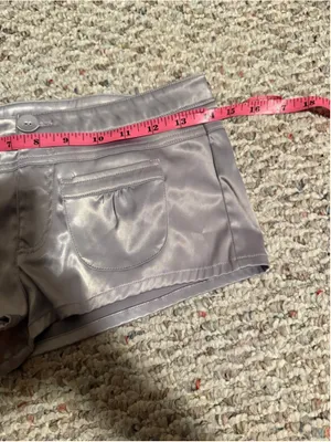 Jaded London Ballet Satin Mini Micro Short in Gray- Size US 2 thumbnail 10