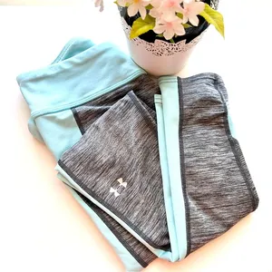 Under Armour Gray and Blue Workout Leggings thumbnail 1