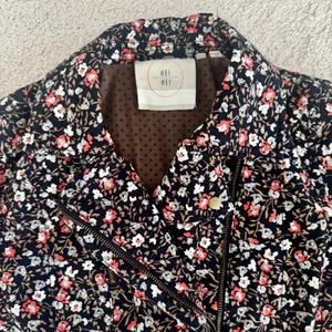 Anthropologie Hei Hei Tinsley Floral Moto Jacket Zip Cropped Fitted Womens Sz 6 thumbnail 6