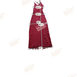 Burgundy Metallic Knit Maxi Dress Crochet Lace Trim Lace Up Back Wine Red Gown thumbnail 3