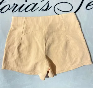 Lululemon Ribbed Softstreme High-Rise Short 2" Peach Bellini thumbnail 1