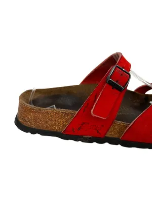 Papillio By Birkenstock Red Sueded Sandals Boho Gorpcore Size 36 US 5-5.5 thumbnail 5