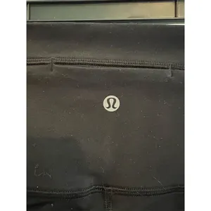Lululemon Women's High Rise Black Leggings Ribbon Lattice Mesh Size 6 thumbnail 3