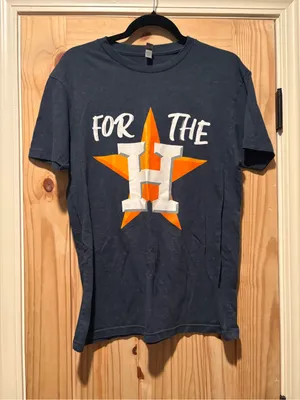 Next Level Houston Astros Graphic Tee Women Size M Navy Blue For The H Shirt thumbnail 1
