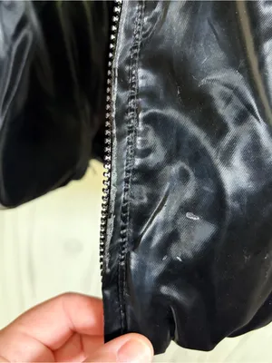 A NEW DAY NWT‎ Glossy Black Puffer Jacket, Large thumbnail 7