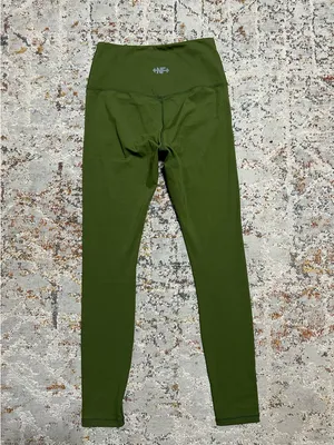 Nasty Fit high rise Gym Workout leggings size XS green thumbnail 4
