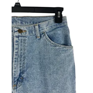 VTG Wrangler Med Wash High Waist Mom Jeans 90s 12 X 34 thumbnail 5