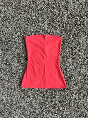 Aritzia Original Contour Hip Tube Top in cherry red, size XS thumbnail 5