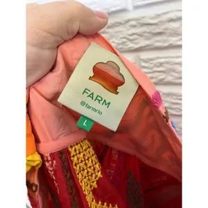 Farm Rio colorblocked mini‎ dress embroidery embellishment women's size large thumbnail 13
