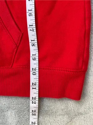 Ralph Lauren Jeans Co. Red Zip Up Hoodie Streetwear preppy activewear outdoor L thumbnail 6