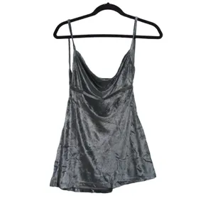 Free People All Night Velvet Tunic Tank Evergreen XS New thumbnail 2