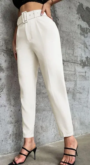High Waisted Belted Pants thumbnail 4