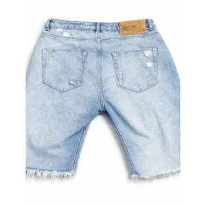 One Teaspoon Bandits Trucker Denim Distressed Raw Hem jorts Size 27 thumbnail 7