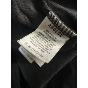 Agolde adine black tee shirt xs thumbnail 3