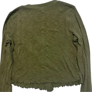 Lucky Brand Cropped Knit Button Down Top Cardigan Medium thumbnail 4