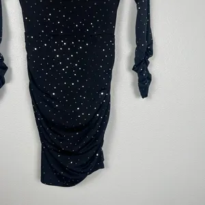 Lucy In‎ The Sky Women's twinkling Open Back Dress Sz L thumbnail 4