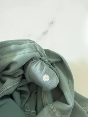 Seafoam green lululemon biker shorts thumbnail 5