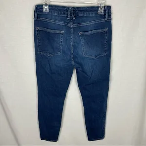 Good American Good Legs Crop Blue 260 High Rise Skinny Leg Jeans thumbnail 2