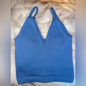 NWOT Free People Movement Happiness Runs (V-neck Watch Out Tank) -Crop top 🦋 thumbnail 5