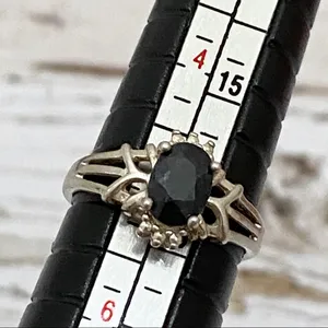 Black Onyx Sterling Silver Ring 5 thumbnail 14