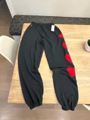 Aviator Nation Heart Stitch Sweatpants NWT thumbnail 3