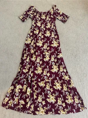 NATURAL LIFE Berkley Maxi Dress Sz M thumbnail 1