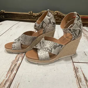 Treasure & Bond Poppy Espadrille Wedge Snake Print Wedge Sandals‎ thumbnail 9