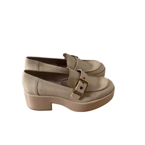 Dolce Vita Beige Platform Loafer Shoes Size 7.5 thumbnail 4