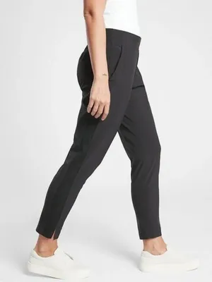 Athleta Black Brooklyn Mid Rise Ankle Pant W2553 Sz 4 Tall thumbnail 2