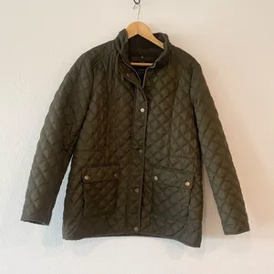 Lucky Brand Women's Quilted Army Green Insulated Winter Jacket - Large thumbnail 2