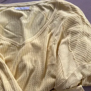 We the free free people yellow waffle long sleeve Small thumbnail 4