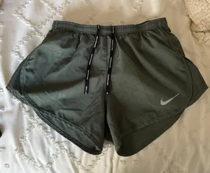 Nike Army Green Dri-Fit Running Shorts thumbnail 1
