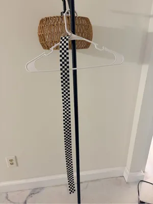 Black & White Checkerboard Web Belt thumbnail 2