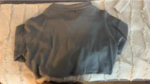 Free People Cropped Pullover Blue thumbnail 2