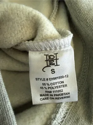 Ed Hardy Cropped Full-Zip Grey Hoodie thumbnail 6
