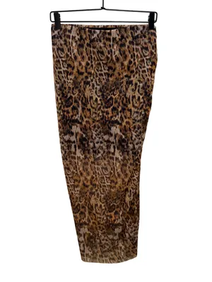AllSaints Nora Leopard Print Mesh Midi Skirt NWT Size 6 thumbnail 8