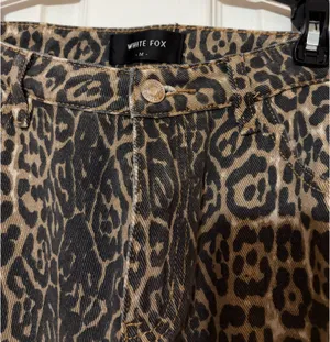 White Fox leopard jeans thumbnail 5