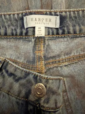 Harper Heritage wide-leg denim jeans thumbnail 3