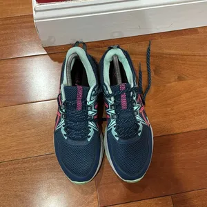 Asics Womens Gel Venture Blue Pink‎ Running Shoes Sneakers Size 10 thumbnail 6