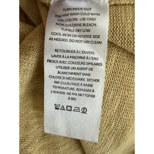 Free People FP Beach Marina Del Sol Sweater Top Golden Yellow Women's Size Large thumbnail 10