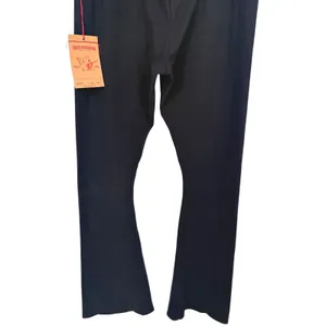NWT True Religion Eva Pant Black Athletic Hook Up Flare Leggings Size Large thumbnail 10