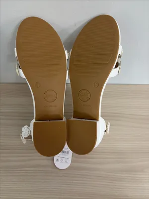 Wonder Nation New! Kids White Floral Ankle-Strap Sandals size 5 thumbnail 7