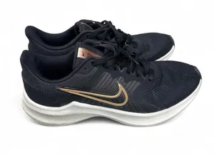 Nike Downshifter 11 Black Gold Running Sneakers Women’s 7.5 Athleisure Gym Shoes thumbnail 1