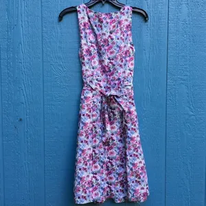 Tommy Hilfiger Belted Floral Sleeveless Dress Women’s Size 2 v6x thumbnail 4