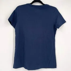 NWT Fanatics Womens Short Sleeve UV‎ Strong Custom Print T-Shirt Navy Blue Small thumbnail 3