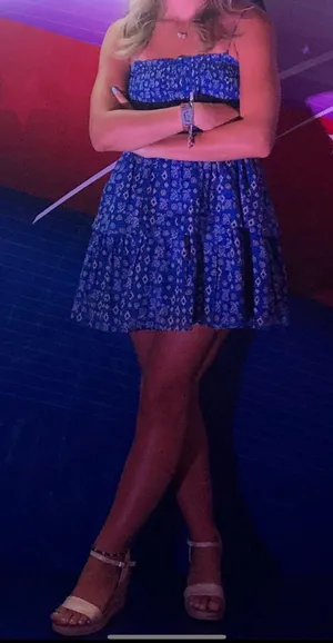 AQUA Blue Mini Dress thumbnail 1