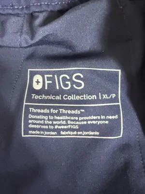 FIGS Uman Jogger Scrub Pants Women’s XL Petite Navy Technical Collection thumbnail 8